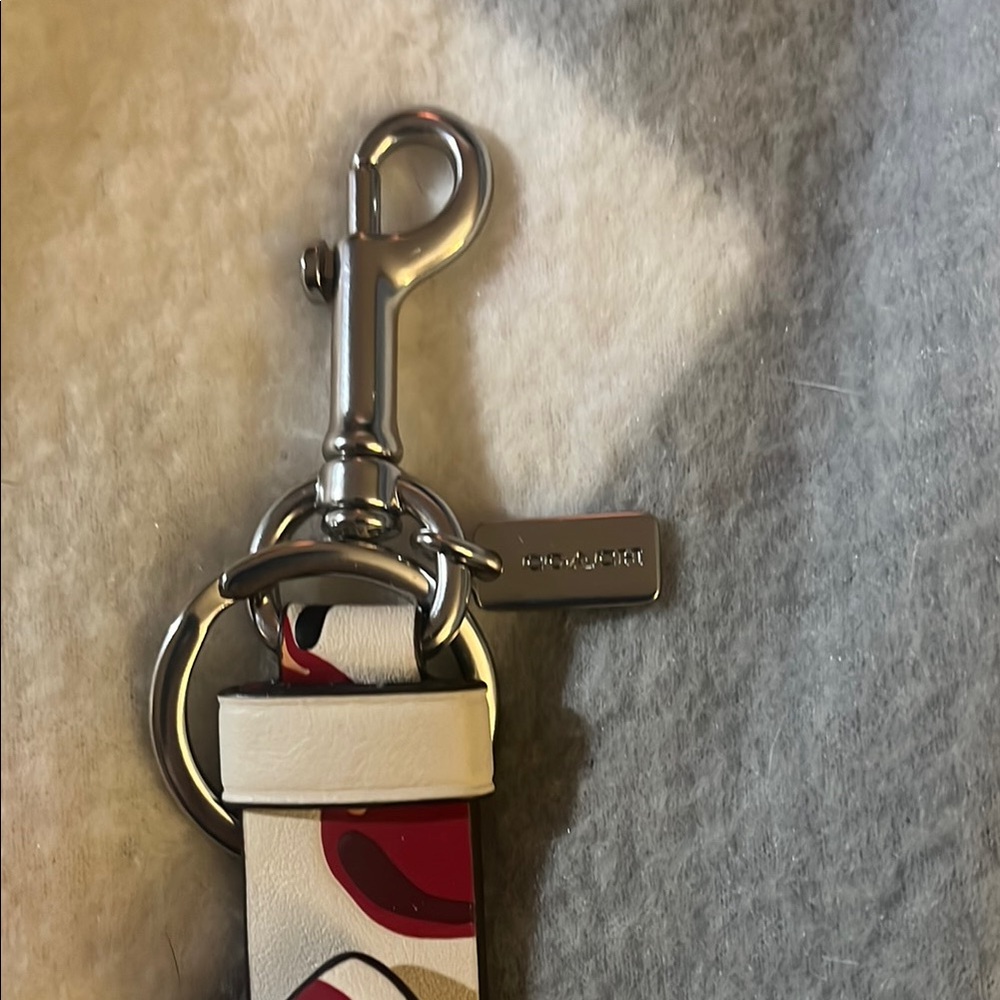 Coach Red and White Key Holder cherry design. I have one in original packaging - Picture 2 of 4